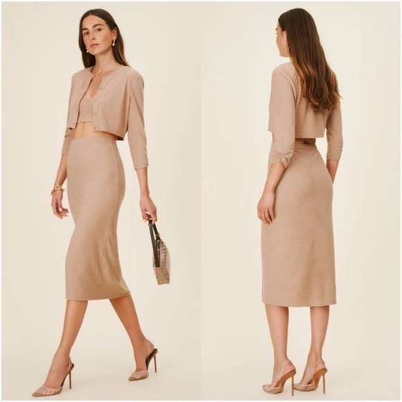 REFORMATION Janice Midi Skirt - Picture 2 of 5